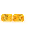 Sri Lanka Yellow Radiant Emerald Sapphire Pair - 1.53 cts - 6.5x4.5 mm