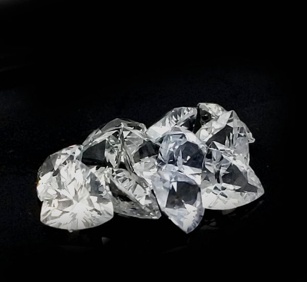 Sri Lanka Ceylon White Trilliant Cut Sapphire - ~.5cts 5mm - Image 7
