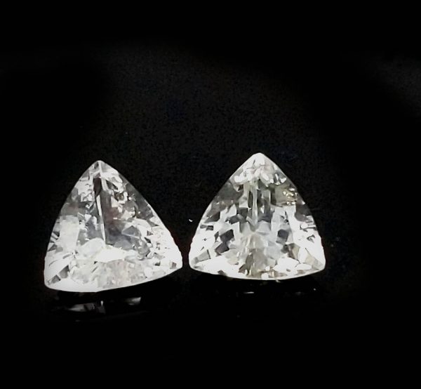 Sri Lanka White Sapphire Trilliant Cut  7mm  ~1.3 cts - Image 7