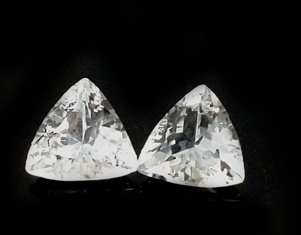 Sri Lanka White Sapphire Trilliant Cut  7mm  ~1.3 cts - Image 4