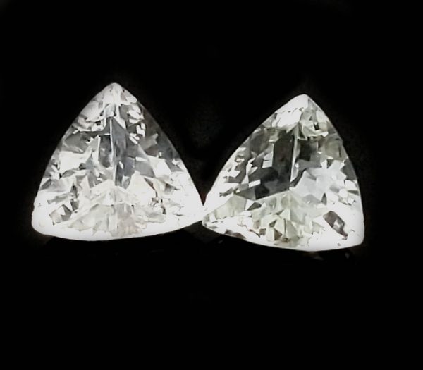 Sri Lanka White Sapphire Trilliant Cut  7mm  ~1.3 cts