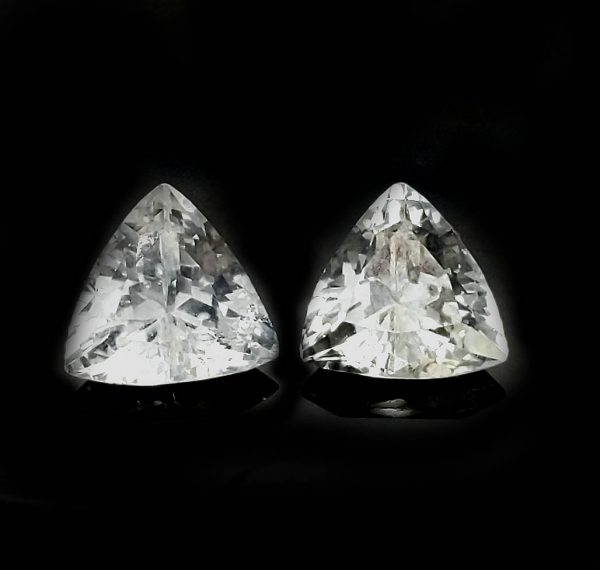 Sri Lanka White Sapphire Trilliant Cut  7mm  ~1.3 cts - Image 3