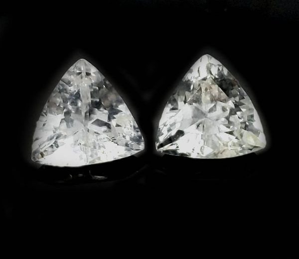 Sri Lanka White Sapphire Trilliant Cut  7mm  ~1.3 cts - Image 6