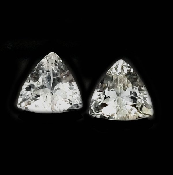 Sri Lanka White Sapphire Trilliant Cut  7mm  ~1.3 cts - Image 2