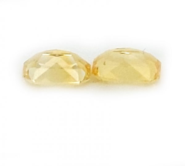 Sri Lanka (Ceylon) Yellow Emerald Cut Sapphire Pair 6x4mm  1.30 cts - Image 4