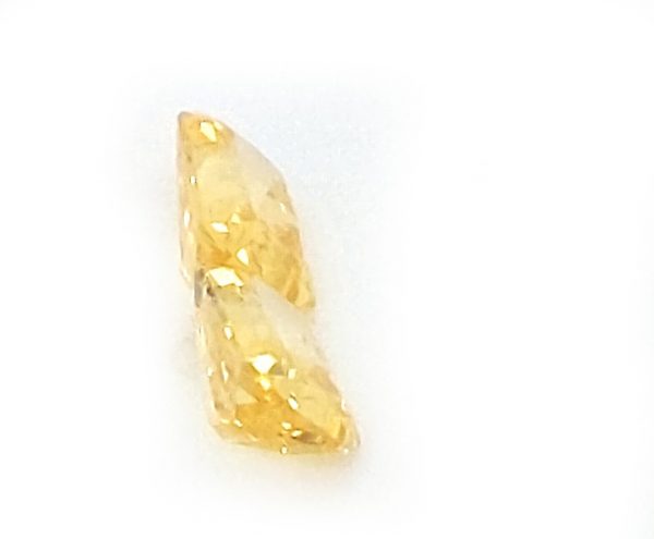 Sri Lanka (Ceylon) Yellow Emerald Cut Sapphire Pair 6x4mm  1.30 cts - Image 2