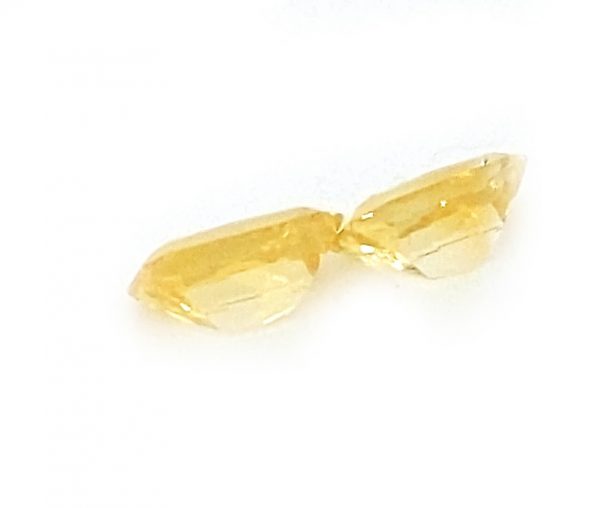 Sri Lanka (Ceylon) Yellow Emerald Cut Sapphire Pair 6x4mm  1.30 cts - Image 7