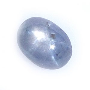 Silvery Blue Gray Burma Star Sapphire 4.75 Cts  9.1x7mm