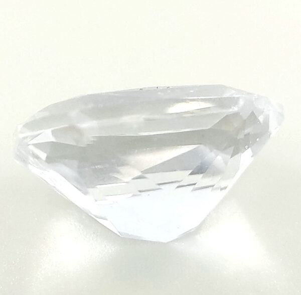 GIA Certified Sri Lanka Radiant Emerald Cut White Sapphire  6.24 Cts  12x9mm  11.75x8.91x6.72mm - Image 8