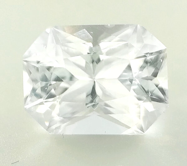 GIA Certified Sri Lanka Radiant Emerald Cut White Sapphire  6.24 Cts  12x9mm  11.75x8.91x6.72mm - Image 6