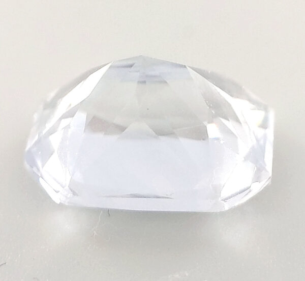 GIA Certified Sri Lanka Radiant Emerald Cut White Sapphire  6.24 Cts  12x9mm  11.75x8.91x6.72mm - Image 5