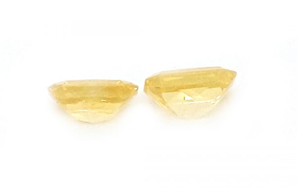 Sri Lanka Emerald Cut Yellow Sapphire pair  1.62 cts  6.5x4.5mm - Image 4