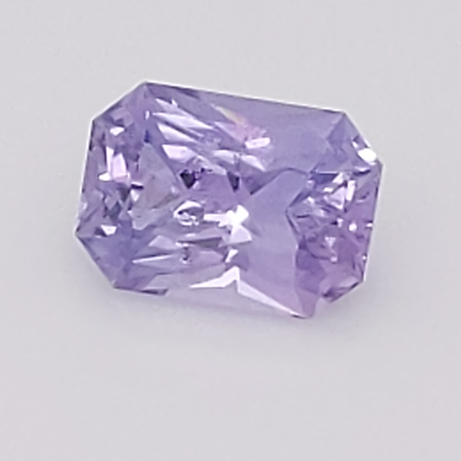 Sri Lanka Lavender Radiant Emerald Cut Sapphire 124 Carats 73x51x35mm -
