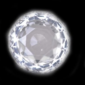 GIA Certified Ceylon White Round Brilliant Sapphire  9.1x9.0x4.2mmmm  3.43 carats