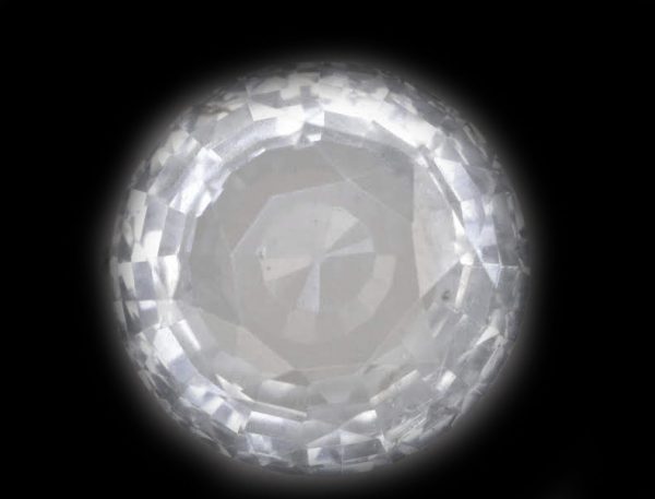 GIA Certified Ceylon White Round Brilliant Sapphire  9.1x9.0x4.2mmmm  3.43 carats - Image 8