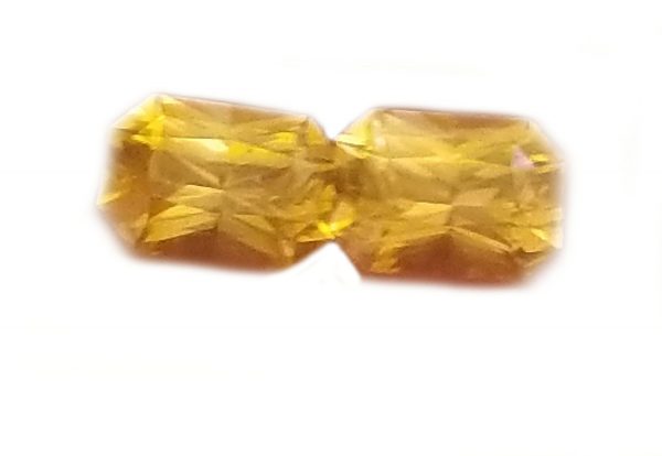 Sri Lanka Yellow Radiant Cut 6.5mmx4.5mm Matched Pair 1.67 Carats - Image 6