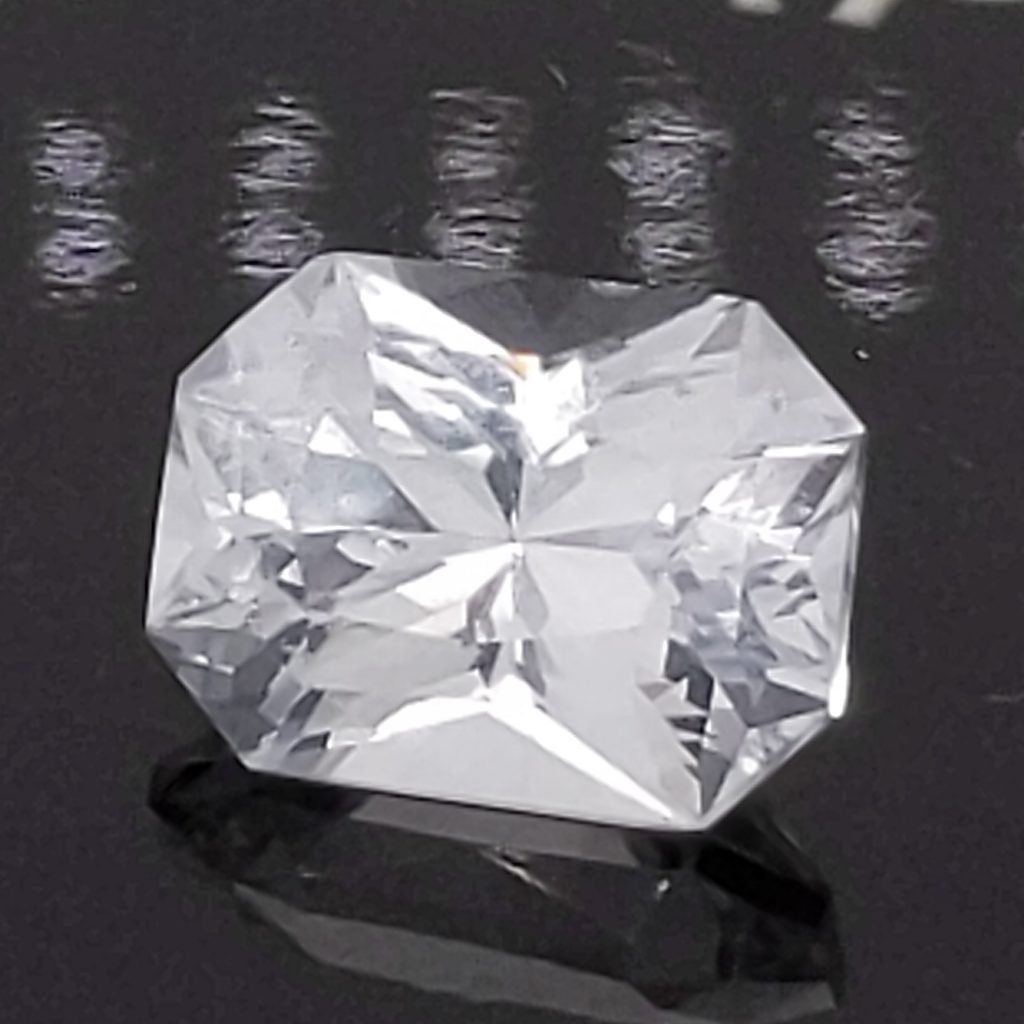 GIA Certified Sri Lanka Radiant Emerald Cut White Sapphire 6.24 Cts