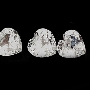 Sri Lanka White Sapphire Heart  6mm - ~0.9 cts