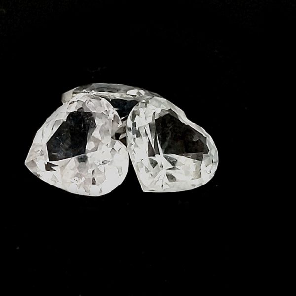 Sri Lanka White Sapphire Heart  6mm - ~0.9 cts - Image 5