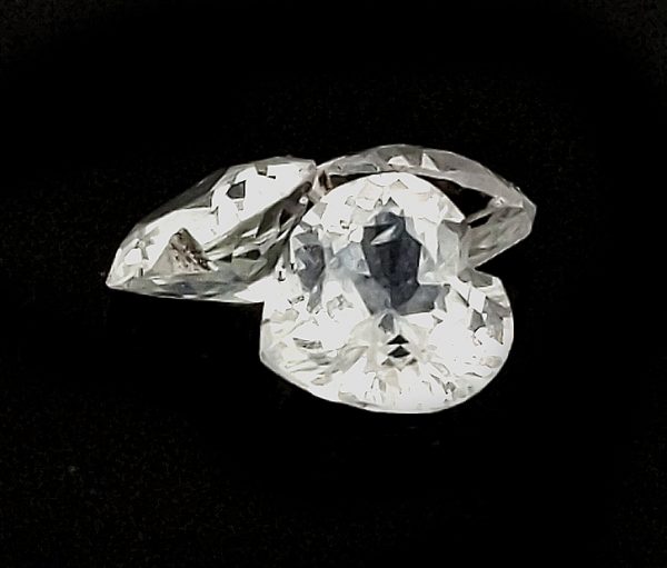 Sri Lanka White Sapphire Heart  6mm - ~0.9 cts - Image 7