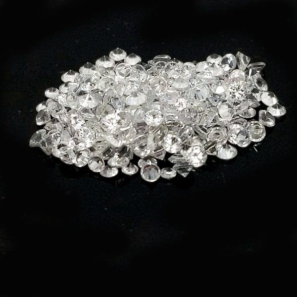 White Round Brilliant Ceylon Sapphire - 1.7 - 2mm - Image 2