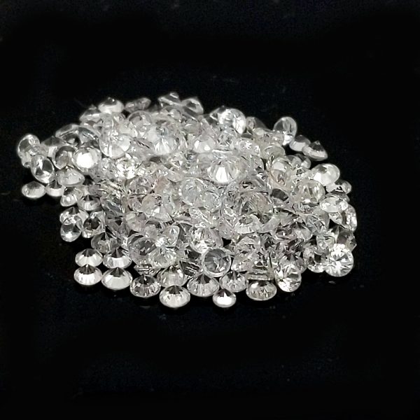 White Round Brilliant Ceylon Sapphire - 1.7 - 2mm - Image 4