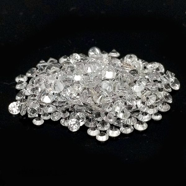 White Round Brilliant Ceylon Sapphire - 1.7 - 2mm - Image 5
