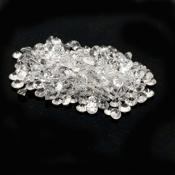 White Round Brilliant Ceylon Sapphire - 1.7 - 2mm - Image 6