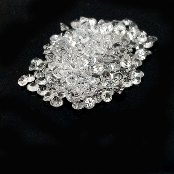White Round Brilliant Ceylon Sapphire - 1.7 - 2mm - Image 7