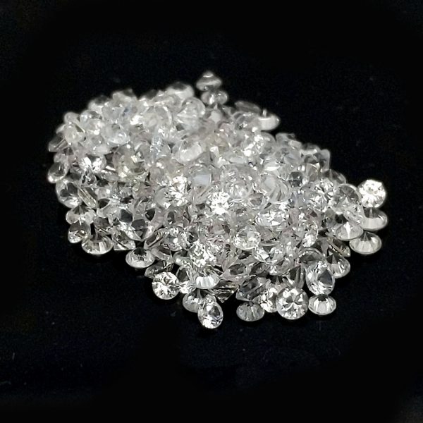 White Round Brilliant Ceylon Sapphire - 1.7 - 2mm - Image 9