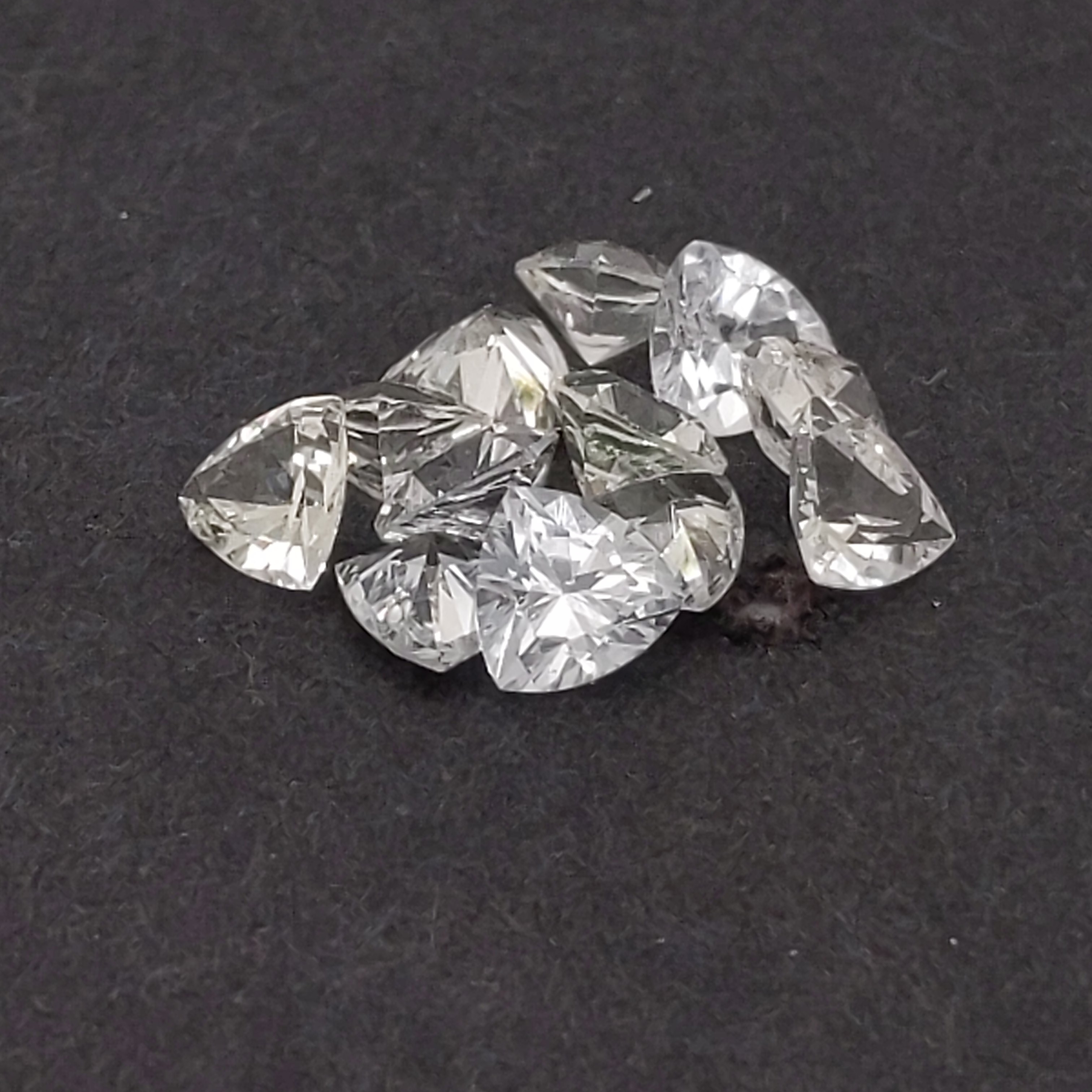 Sri Lanka Ceylon White Trilliant Cut Sapphire .5cts 5mm Simply Sapphires