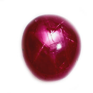 AIG & AGTA Certified Untreated Burma Ruby Star  12.48 carats 12.69x11.10x7.98mm