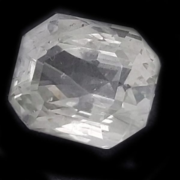 Exceptional Unheated 7.47+ CT Emerald-Cut White Sapphire – Mined in Sri Lanka, Certified by AGTA - Image 5