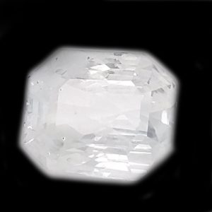 Exceptional Unheated 7.47+ CT Emerald-Cut White Sapphire – Mined in Sri Lanka, Certified by AGTA