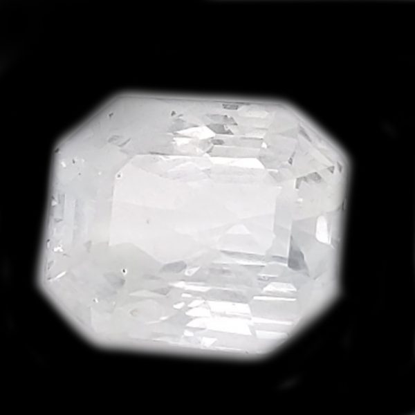 Exceptional Unheated 7.47+ CT Emerald-Cut White Sapphire – Mined in Sri Lanka, Certified by AGTA