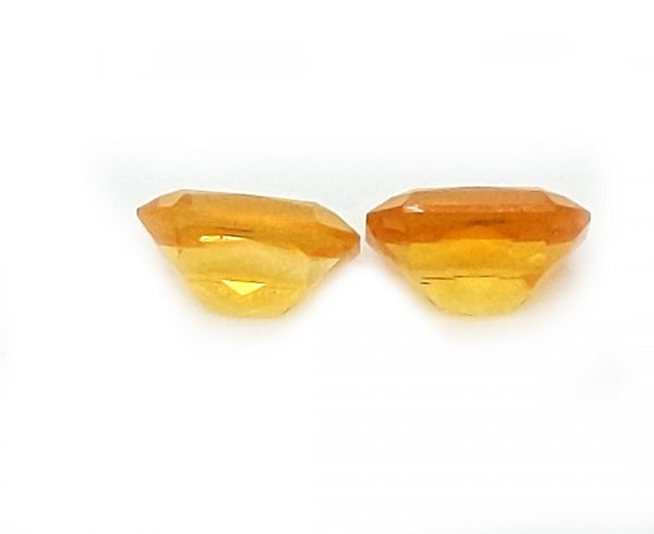 Sri Lanka Yellow Radiant Emerald Cut Sapphire Pair 2.45cts 7.5x5.5mm - Image 8