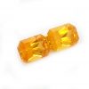 Sri Lanka Yellow Radiant Emerald Cut Sapphire Pair 2.45cts 7.5x5.5mm - Image 4
