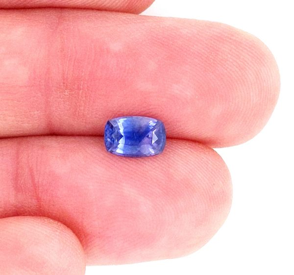 Cushion Cut Sri Lanka Purple Blue Sapphire - 1.50 Carats 7.9x5.4x3.9mm - Image 5