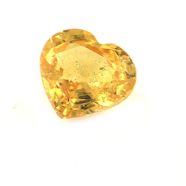 Sri Lanka Yellow Heart Shaped Sapphire .66 carats 5mm - Image 2