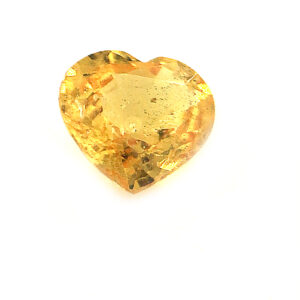 Sri Lanka Yellow Heart Shaped Sapphire .66 carats 5mm