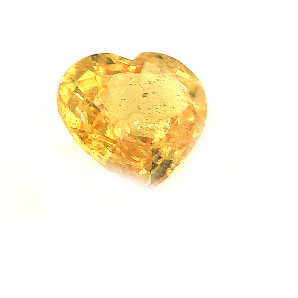Sri Lanka Yellow Heart Shaped Sapphire .66 carats 5mm - Image 5