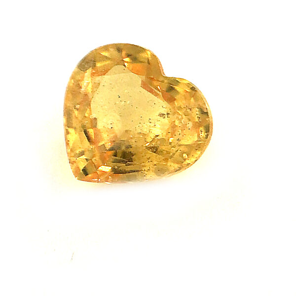 Sri Lanka Yellow Heart Shaped Sapphire .66 carats 5mm - Image 6