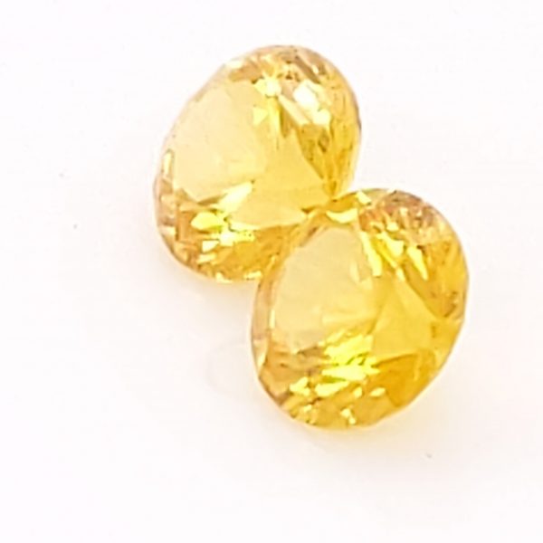 Sri  Lanka Yellow Sapphire Round Pair 4.5mm 0.89cts - Image 6