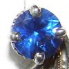 Art Deco Styled Sapphire Pave Diamond Earrings 14KWG 1.45 ctw - Image 3