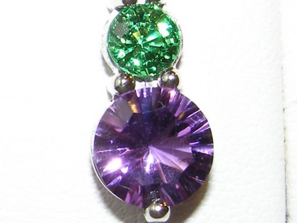 Bright Colorful Multi-gemstone Earrings 18KWG 4.00 ctw - Image 6