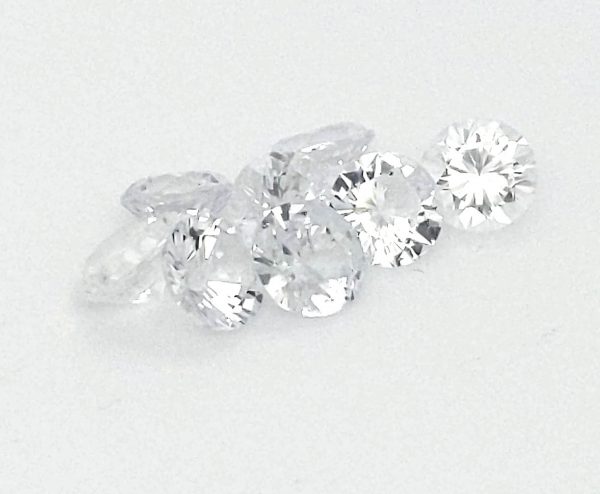 Sri Lanka (Ceylon) White Round Brilliant Sapphire  5mm  ~0.60cts - Image 7
