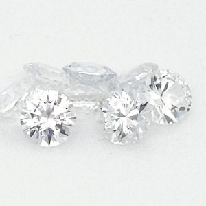 Sri Lanka (Ceylon) White Round Brilliant Sapphire  5mm  ~0.60cts