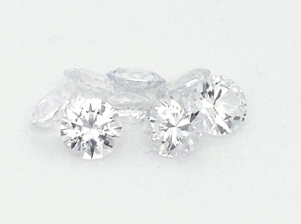 Sri Lanka (Ceylon) White Round Brilliant Sapphire  5mm  ~0.60cts