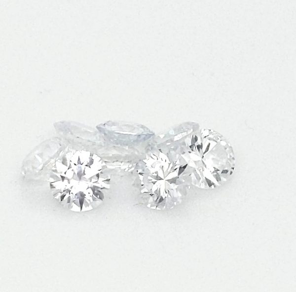 Sri Lanka (Ceylon) White Round Brilliant Sapphire  5mm  ~0.60cts - Image 3