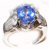 AGL Certified Ceylon Sapphire Platinum Diamond Ring 6.50 ctw - Image 8